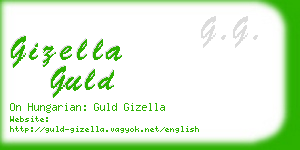 gizella guld business card